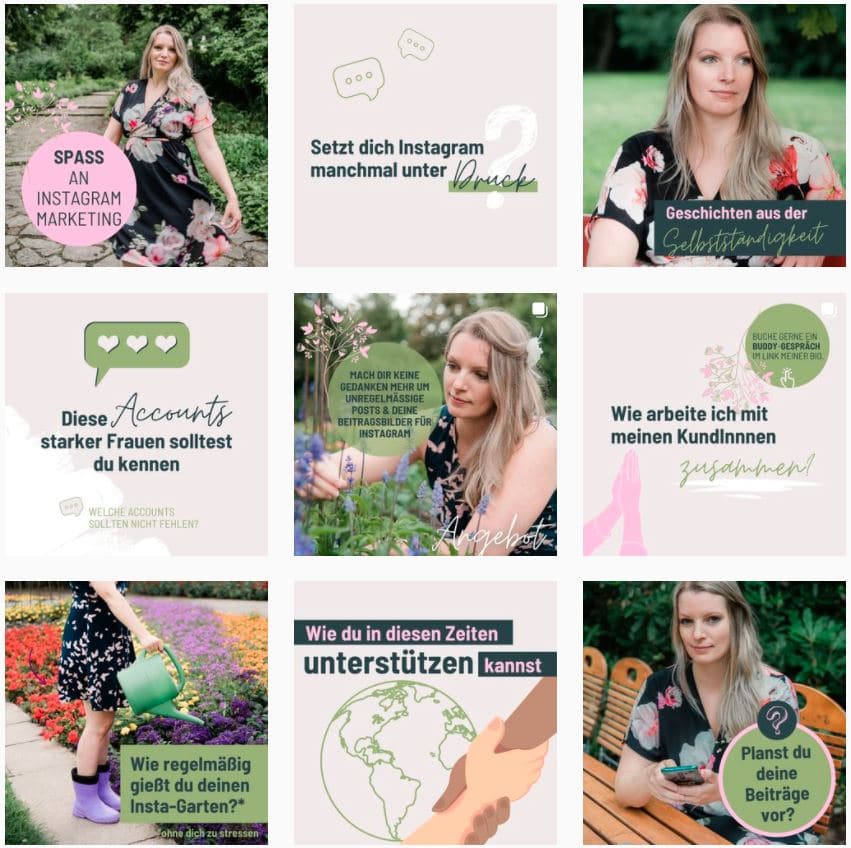 Instagram Feed Schachbrett Stina Gardener